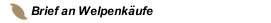 Brief an Welpenkäufe